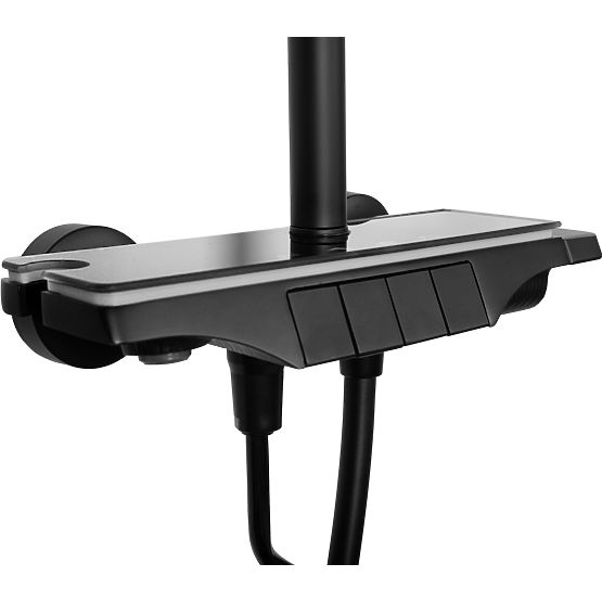 Sprchová sada REA Savio s LED displejem Černá