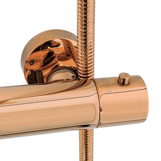 Sprchová Sada S Termostatem Rea Lungo Měď