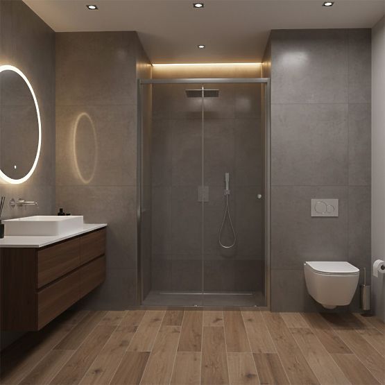 Sprchové dveře Rea Primo Slide 100 Chrom