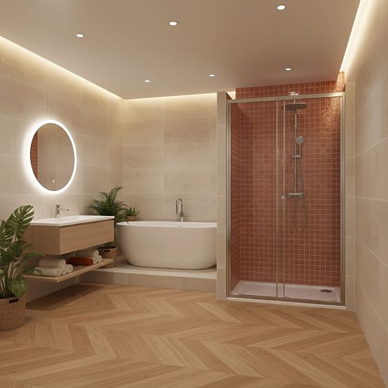 Sprchové dveře Rea Primo Slide 110 Chrom