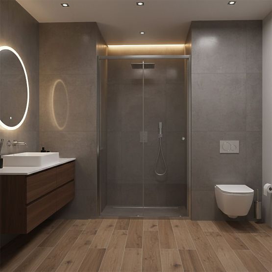 Sprchové dveře Rea Primo Slide 130 Chrom