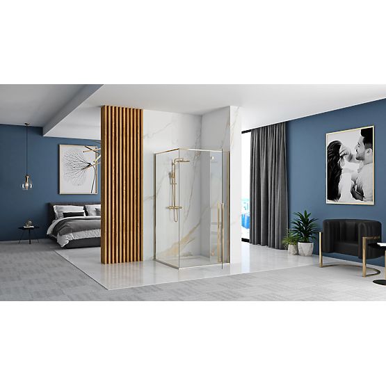 Sprchový kout Rea Fargo 120x90 Gold