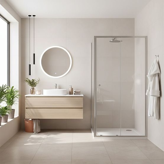 Sprchový kout Rea Primo Slide 100x70 Chrom