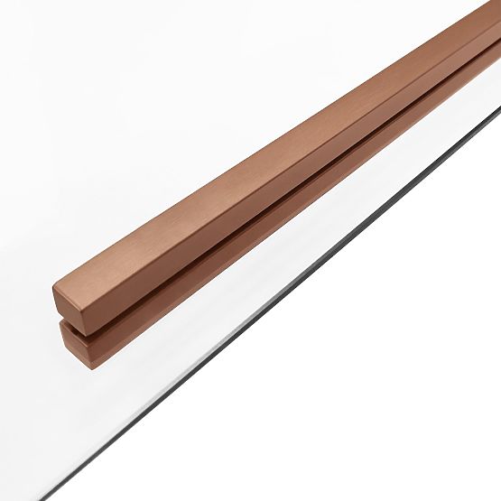 Sprchový kout SOLAR Kartáčovaná Měď 90x90