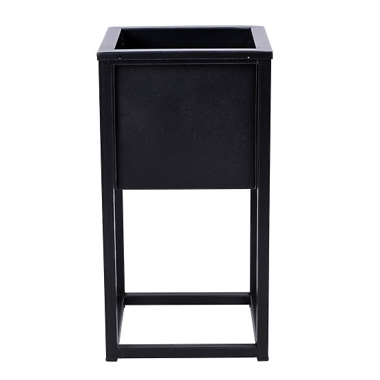 Stojan na květiny Concove loft 40 cm černý