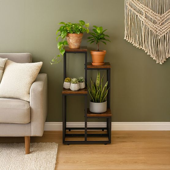 Stojan na květiny ozdoby 4 police loft ModernHome