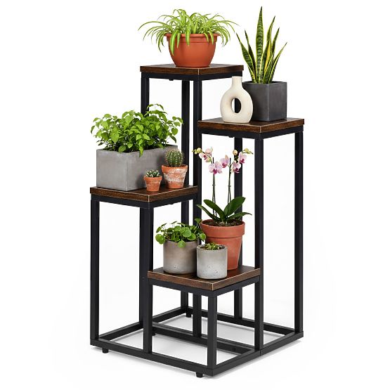 Stojan na květiny ozdoby 4 police loft ModernHome