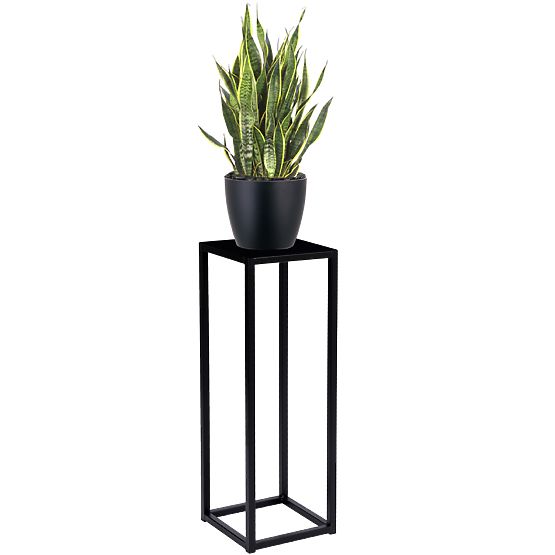 Stojan na květiny Piatto loft 60 cm černý