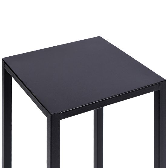 Stojan na květiny Piatto loft 60 cm černý