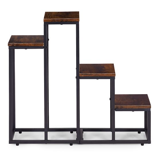 Stojan na květiny s 4 policemi loft ModernHome