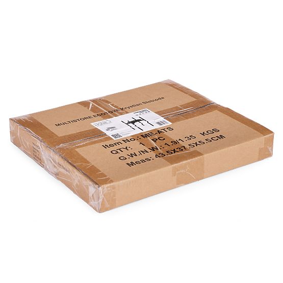 Stojan na květiny, stojan na květiny, dekorace, 2 úrovně, černý, ModernHome