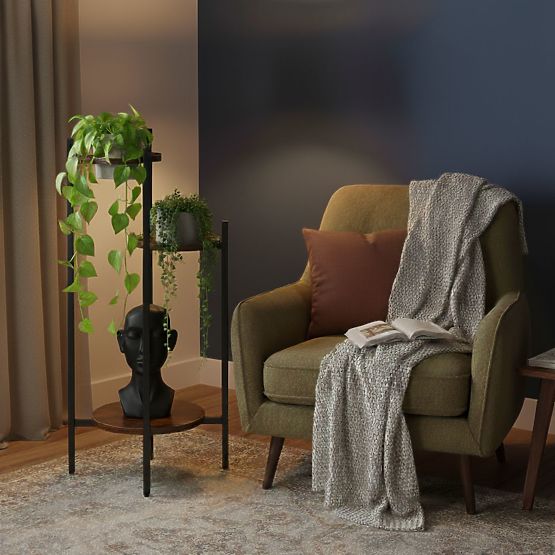 Stojan na květiny, stojan na květiny, dekorace, 3 úrovně, loft ModernHome