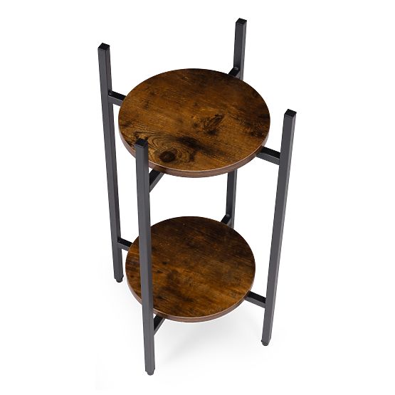 Stojan na květiny stojící stojan na květiny dekorace 2 úrovně loft ModernHome