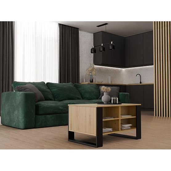 Stolek Modern 4P DUB ARTISAN ČERNÝ