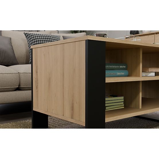 Stolek Modern 4P DUB ARTISAN ČERNÝ