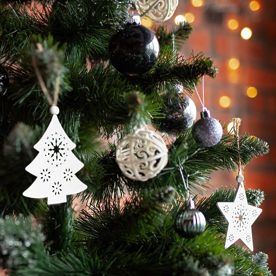 STŘÍBRNÉ VÁNOČNÍ KOULE 36KS 311433C