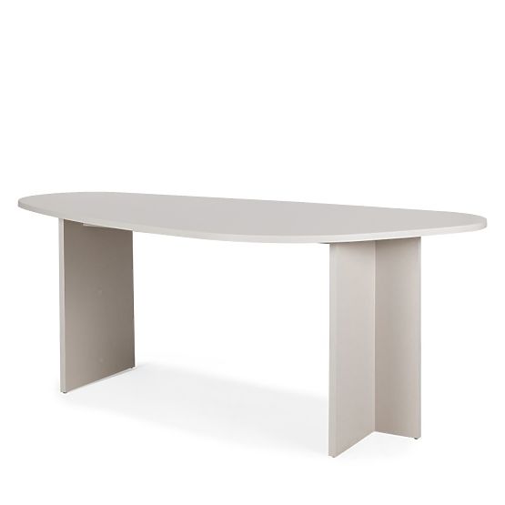 Stůl s nepravidelnou deskou Zeva 200 cm, kašmírový