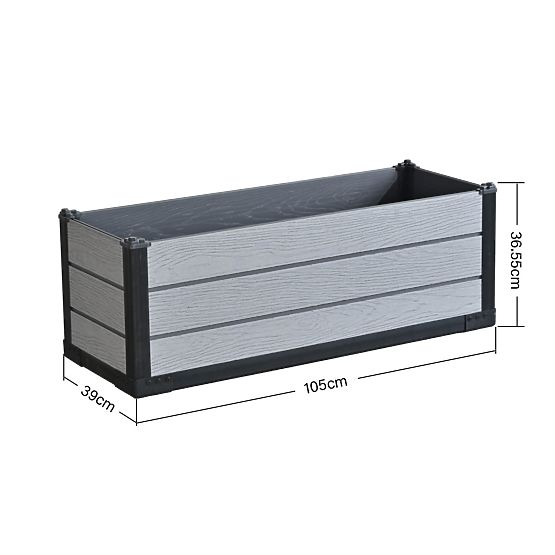 Stylový zahradní květináč Obal na květiny Obdélníkový květináč 105x39x36,55 cm