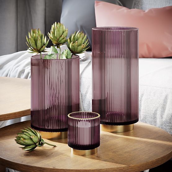 Svícen POMPEY barva lila ameliahome