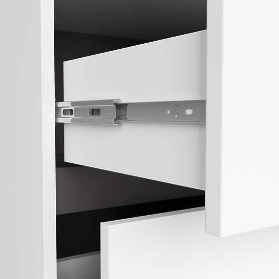 SZAFKA ŁAZIENKOWA POD UMYWALKĘ VAMI W90 2SZ 2P PK BIAŁA / GRAFIT SZARY