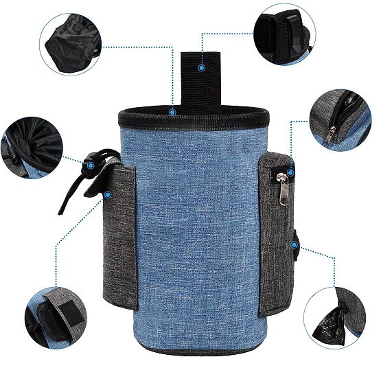 Taška na pamlsky pro psa MAILO modrá