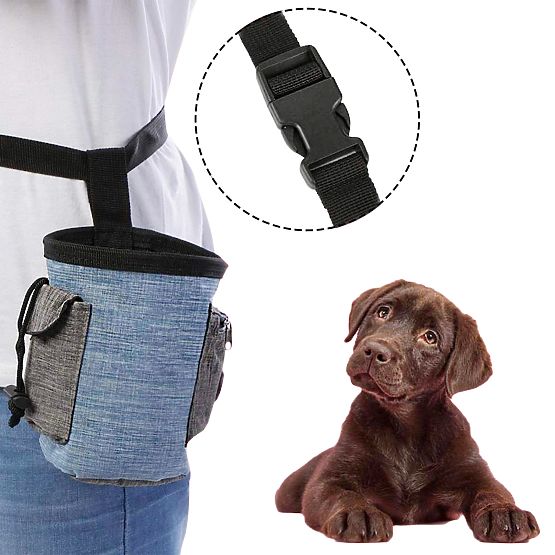 Taška na pamlsky pro psa MAILO modrá