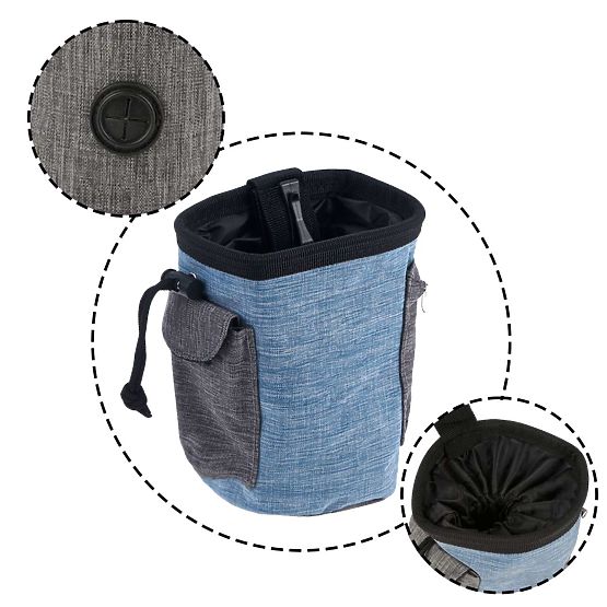 Taška na pamlsky pro psa MAILO modrá