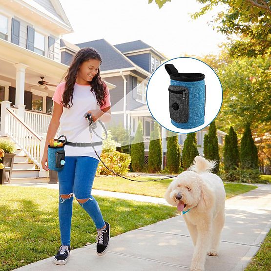 Taška na pamlsky pro psa MAILO modrá