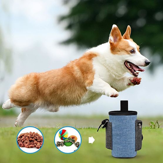 Taška na pamlsky pro psa MAILO modrá