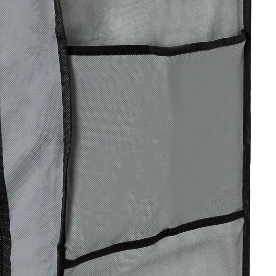 Textilní skříň s policemi na oblečení a boty