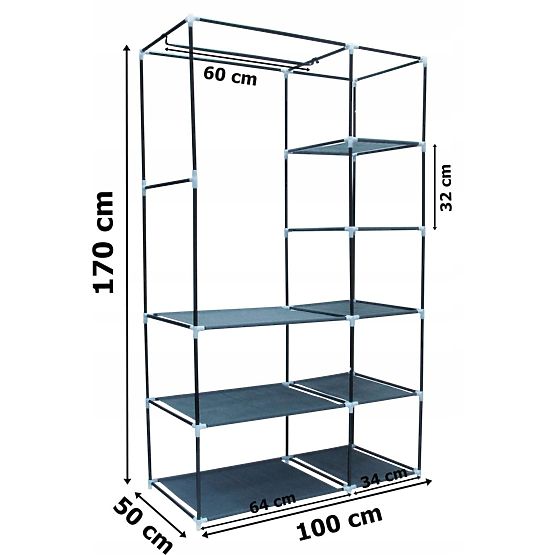 Textilní skříň s potiskem Venice