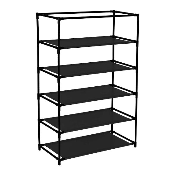 Textilní skříňka na boty Mona tmavě hnědá