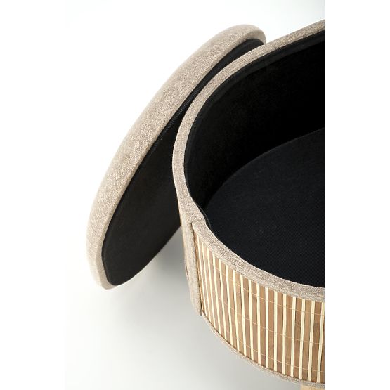 TICO sada 2 taburetů s úložným prostorem, béžová