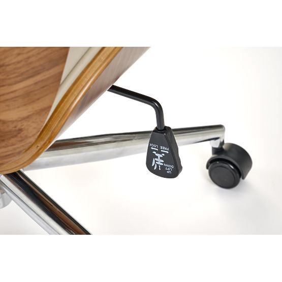 TIMBER kancelářské křeslo ořechové/béžové