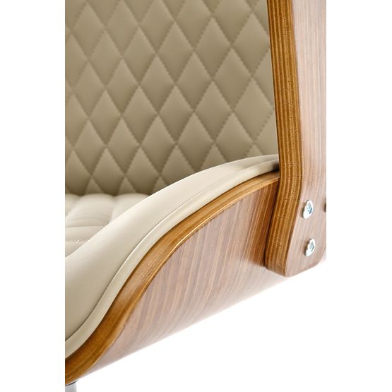 TIMBER kancelářské křeslo ořechové/béžové