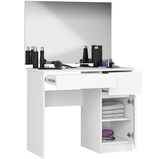 TOALETKA SE ZRCADLEM CLP P-2/SL 900x600 PRAVÁ PK BÍLÁ