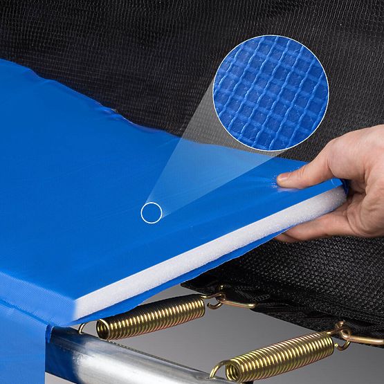 Trampolína s ochrannou sítí a žebříkem HENZEN 305 cm modrá FT10