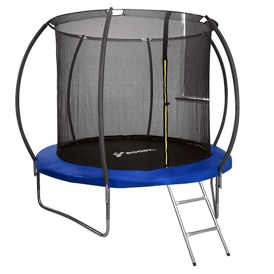 Trampolína s sítí a žebříkem HENZEN 244 cm modrá FT 8