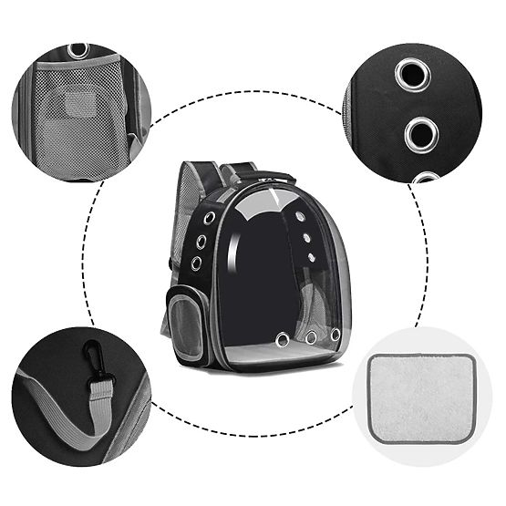 Transportér pro zvířata P70259 Černý