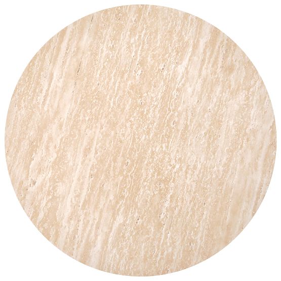 TRAVERTINO KULATÝ konferenční stolek, travertin 