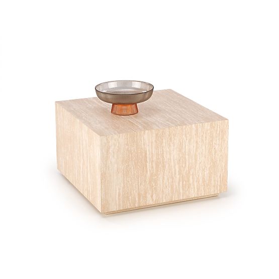 TRAVERTINO KWADRAT konferenční stolek, travertin 