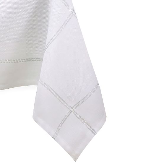 Ubrus ANTONY bílá hladká klasický motiv 140x220 ameliahome