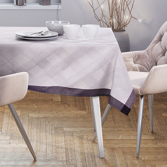 Ubrus MILLUZA barva krémová metalizovaný klasický motiv 30x120 ameliahome