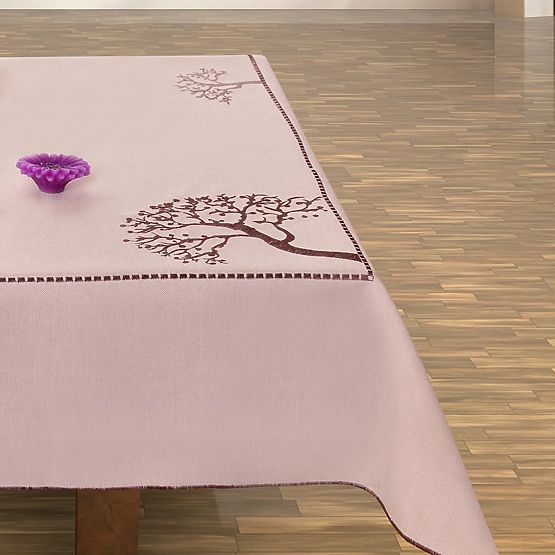 Ubrus OLD COLLECTIONS barva béžová vyšívaný rostlinný motiv 30x45 decor tephani