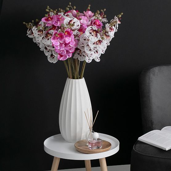 Umělá květina FALENI bílá barva moderní styl ameliahome