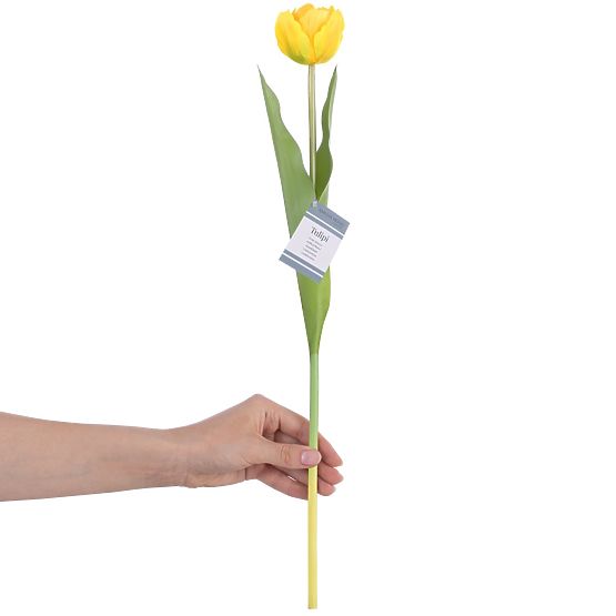Umělá květina TULIPI žlutá barva moderní styl ameliahome