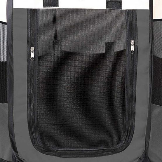 Univerzální skládací ohrádka pro psa a kočku - šedá