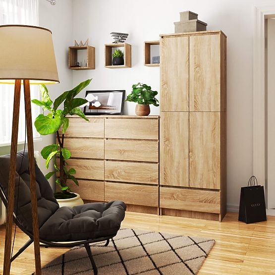 UZAVŘENÝ REGÁL R60 2D 1SZ CLP PK DUB SONOMA