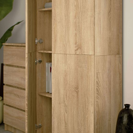 UZAVŘENÝ REGÁL R80 2D 8P CLP DUB SONOMA