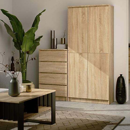 UZAVŘENÝ REGÁL R80 2D 8P CLP DUB SONOMA